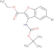 Ethyl 5-bromo-3-[(tert-butoxycarbonyl)amino]-1-benzofuran-2-carboxylate