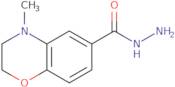 4-Methyl-3,4-dihydro-2H-1,4-benzoxazine-6-carbohydrazide