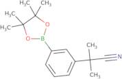 2-Methyl-2-[3-(4,4,5,5-tetramethyl-[1,3,2]dioxaborolan-2-yl)phenyl]propionitrile