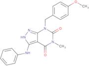 -7(4-Methoxybenzyl)-5-Methyl-3-(Phenylamino)-2H-Pyrazolo[3,4-D]Pyrimidine-4,6(5H,7H)-Dione