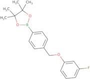 2-{4-[(3-Fluorophenoxy)methyl]phenyl}-4,4,5,5-tetramethyl-1,3,2-dioxaborolane