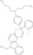 N,N-Dibutyl-4-(7-ethyl-3-(2-fluorophenyl)-3,7-dihydropyrano[2,3-c]carbazol-3-yl)benzenamine