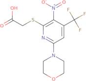 (6-Morpholin-4-yl-3-nitro-4-trifluoromethyl-pyridin-2-ylsulfanyl)-acetic acid