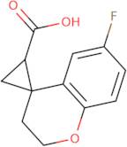 6-Fluoro-2,3-dihydrospiro[1-benzopyran-4,1'-cyclopropane]-3'-carboxylic acid