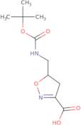 5-({[(tert-Butoxy)carbonyl]amino}methyl)-4,5-dihydro-1,2-oxazole-3-carboxylic acid