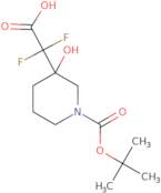 2-{1-[(tert-Butoxy)carbonyl]-3-hydroxypiperidin-3-yl}-2,2-difluoroacetic acid