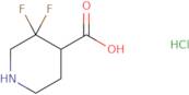 3,3-difluoropiperidine-4-carboxylic acid hcl