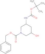 benzyl 3-((tert-butoxycarbonyl)amino)-5-hydroxypiperidine-1-carboxylate