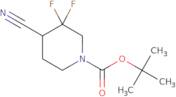 tert-Butyl 4-cyano-3,3-difluoropiperidine-1-carboxylate