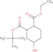 1-tert-butyl 2-ethyl 5-hydroxypiperidine-1,2-dicarboxylate