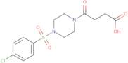 4-[4-(4-Chlorobenzenesulfonyl)piperazin-1-yl]-4-oxobutanoic acid