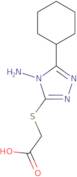 2-[(4-Amino-5-cyclohexyl-4H-1,2,4-triazol-3-yl)sulfanyl]acetic acid