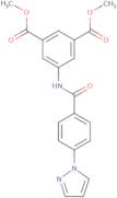 1,3-Dimethyl 5-[4-(1H-pyrazol-1-yl)benzamido]benzene-1,3-dicarboxylate