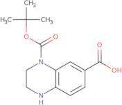 4-[(tert-Butoxy)carbonyl]-1,2,3,4-tetrahydroquinoxaline-6-carboxylic acid