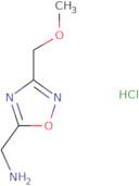 [3-(Methoxymethyl)-1,2,4-oxadiazol-5-yl]methanamine hydrochloride