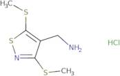 [Bis(methylsulfanyl)-1,2-thiazol-4-yl]methanamine hydrochloride
