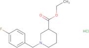 Ethyl 1-(4-fluorobenzyl)piperidine-3-carboxylate hydrochloride