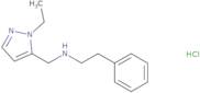 [(1-Ethyl-1H-pyrazol-5-yl)methyl](2-phenylethyl)amine hydrochloride