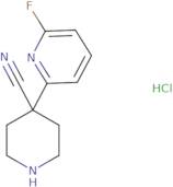 4-(6-Fluoropyridin-2-yl)piperidine-4-carbonitrile hydrochloride