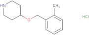 4-[(2-Methylphenyl)methoxy]piperidine hydrochloride