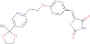 5-[4-[2-[5-(2-Methyl-1,3-dioxolan-2-yl)-2-pyridyl]ethoxy-d4]benzylidene]-2,4-thiazolidinedione