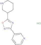 3-(5-Piperidin-3-yl-1,2,4-oxadiazol-3-yl)pyridinehydrochloride