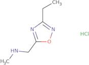 [(3-Ethyl-1,2,4-oxadiazol-5-yl)methyl](methyl)amine hydrochloride