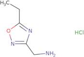(5-Ethyl-1,2,4-oxadiazol-3-yl)methanamine hydrochloride