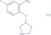 3-(4-Fluoro-2-methylphenoxy)pyrrolidinehydrochloride