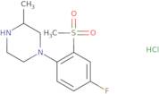 1-[4-Fluoro-2-(methylsulfonyl)phenyl]-3-methylpiperazine hydrochloride