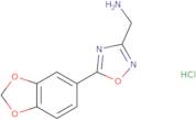 [5-(1,3-Benzodioxol-5-yl)-1,2,4-oxadiazol-3-yl]-methylamine hydrochloride