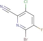 6-Bromo-3-chloro-5-fluoropyridine-2-carbonitrile