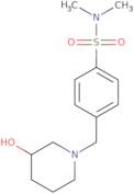 4-((3-Hydroxypiperidin-1-yl)methyl)-N,N-dimethylbenzenesulfonamide