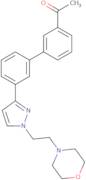 1-[3-(3-{1-[2-(Morpholin-4-yl)ethyl]-1H-pyrazol-3-yl}phenyl)phenyl]ethan-1-one