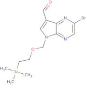 2-Bromo-5-((2-(trimethylsilyl)ethoxy)methyl)-5H-pyrrolo[2,3-b]pyrazine-7-carbaldehyde