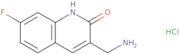 3-(Aminomethyl)-7-fluoro-1,2-dihydroquinolin-2-one hydrochloride