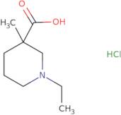 1-Ethyl-3-methyl-3-piperidinecarboxylic acid hydrochloride