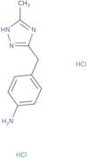 {4-[(5-Methyl-4H-1,2,4-triazol-3-yl)methyl]phenyl}amine dihydrochloride