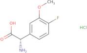 (2S)-2-Amino-2-(4-fluoro-3-methoxyphenyl)aceticacid hydrochloride