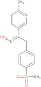 2-(4-Methylsulfonyl)phenyl-1-(6-methylpyridin-3-yl)ethanone oxime-d3
