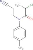 2-Chloro-N-(2-cyanoethyl)-N-(4-methylphenyl)propanamide