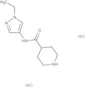 N-(1-Ethyl-1H-pyrazol-4-yl)piperidine-4-carboxamide dihydrochloride