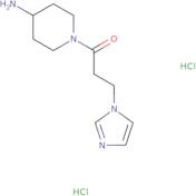 1-(4-Aminopiperidin-1-yl)-3-(1H-imidazol-1-yl)propan-1-one dihydrochloride