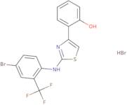 2-[4-Bromo-2-(trifluoromethyl)phenyl]amino-4-(2-hydroxyphenyl)-1,3-thiazole hydrobromide