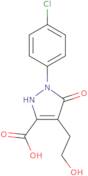 1-(4-Chlorophenyl)-4-(2-hydroxyethyl)-5-oxo-2,5-dihydro-1H-pyrazole-3-carboxylic acid