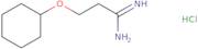 3-(Cyclohexyloxy)propanimidamide hydrochloride