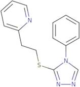 2-{2-[(4-Phenyl-4H-1,2,4-triazol-3-yl)sulfanyl]ethyl}pyridine