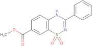 Methyl 1,1-dioxo-3-phenyl-4H-1,2,4-benzothiadiazine-7-carboxylate