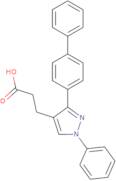 3-[1-Phenyl-3-(4-phenylphenyl)-1H-pyrazol-4-yl]propanoic acid