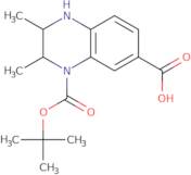 4-[(tert-Butoxy)carbonyl]-2,3-dimethyl-1,2,3,4-tetrahydroquinoxaline-6-carboxylic acid